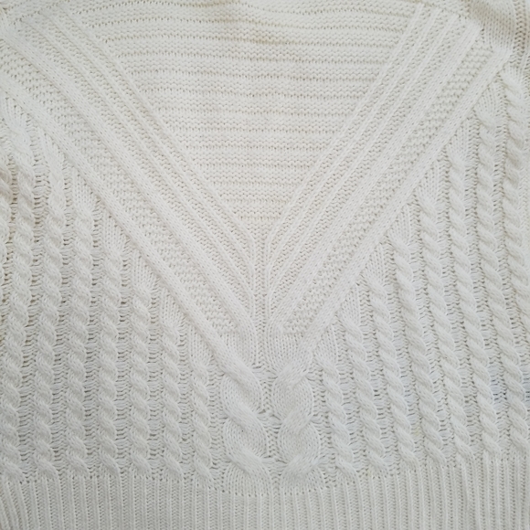 BEBE Ivory Chunky Turtleneck Sweater - Picture 6 of 8